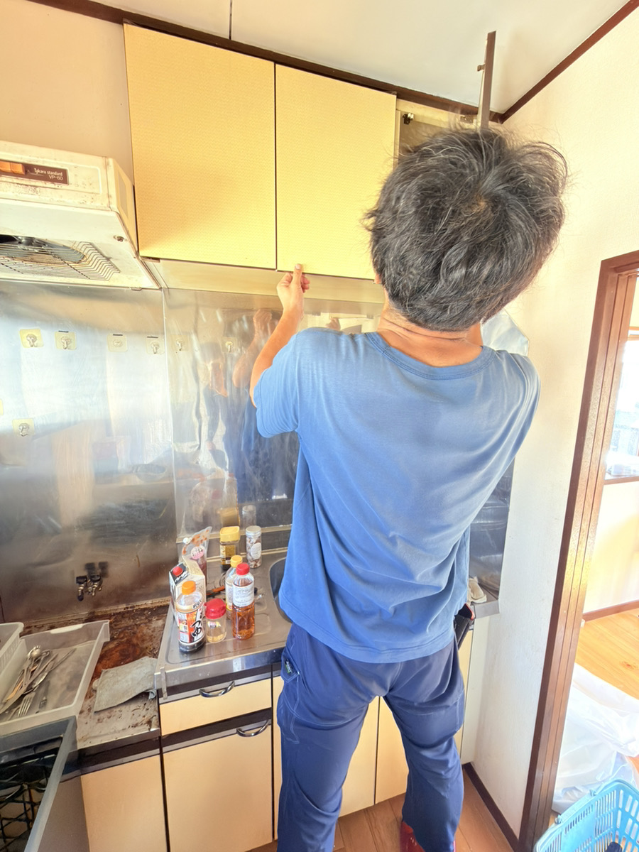 小田原市の賃貸アパートお片付けの様子